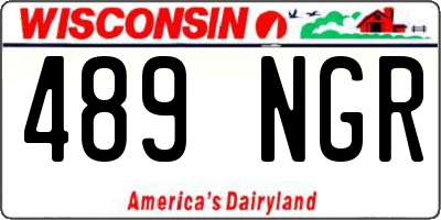 WI license plate 489NGR