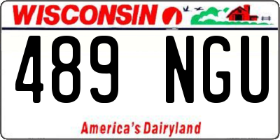 WI license plate 489NGU