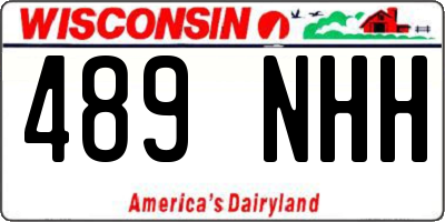 WI license plate 489NHH