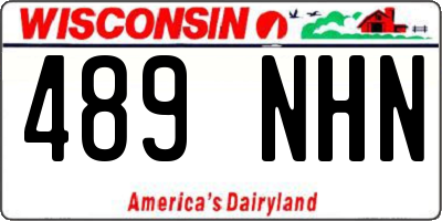WI license plate 489NHN