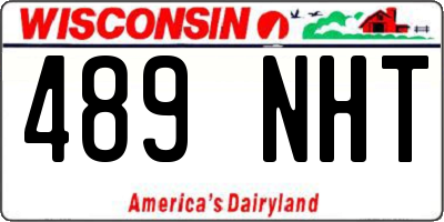 WI license plate 489NHT