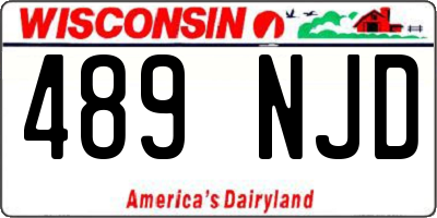 WI license plate 489NJD
