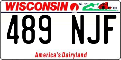 WI license plate 489NJF