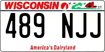WI license plate 489NJJ