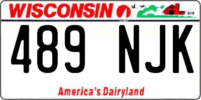 WI license plate 489NJK