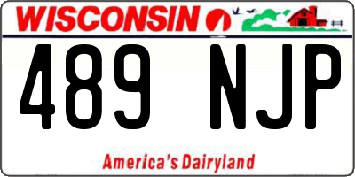 WI license plate 489NJP