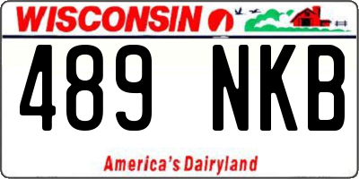 WI license plate 489NKB