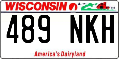 WI license plate 489NKH