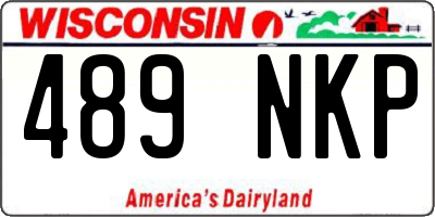 WI license plate 489NKP