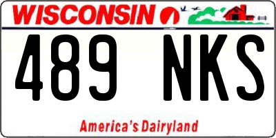 WI license plate 489NKS