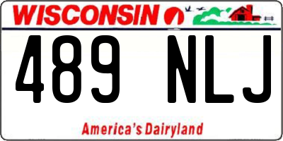 WI license plate 489NLJ