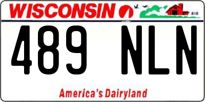 WI license plate 489NLN