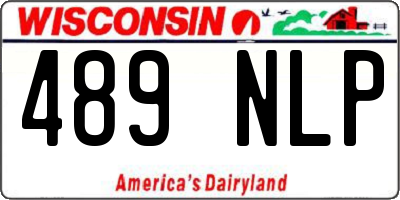 WI license plate 489NLP
