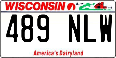 WI license plate 489NLW