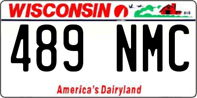 WI license plate 489NMC