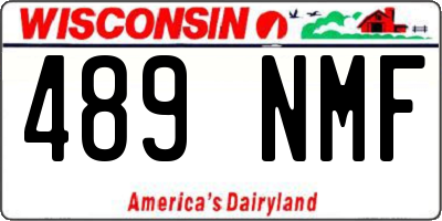 WI license plate 489NMF