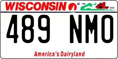 WI license plate 489NMO