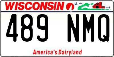 WI license plate 489NMQ