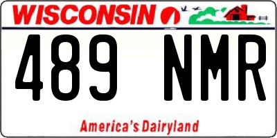 WI license plate 489NMR