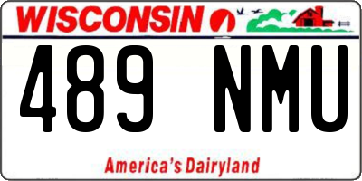 WI license plate 489NMU