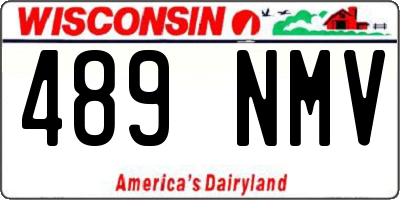 WI license plate 489NMV
