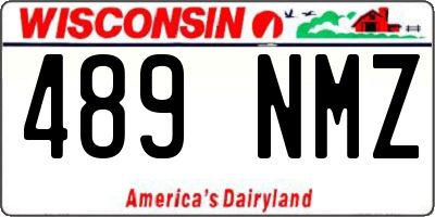 WI license plate 489NMZ