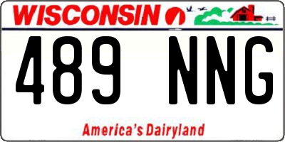 WI license plate 489NNG