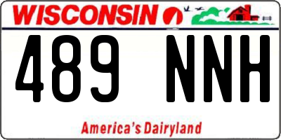 WI license plate 489NNH