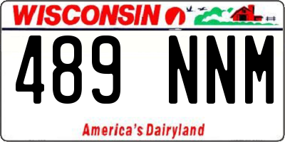 WI license plate 489NNM