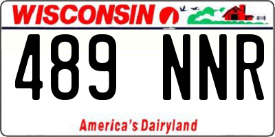 WI license plate 489NNR