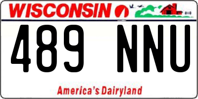 WI license plate 489NNU