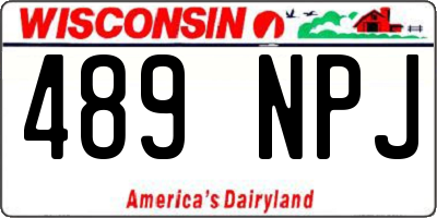 WI license plate 489NPJ