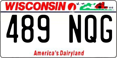 WI license plate 489NQG