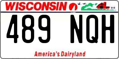 WI license plate 489NQH