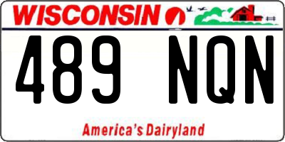 WI license plate 489NQN