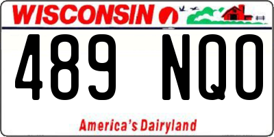 WI license plate 489NQO