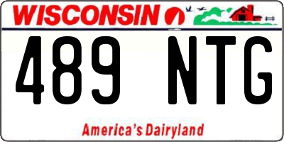 WI license plate 489NTG
