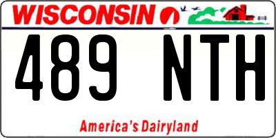 WI license plate 489NTH