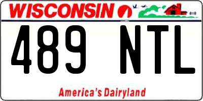 WI license plate 489NTL
