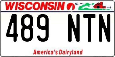 WI license plate 489NTN