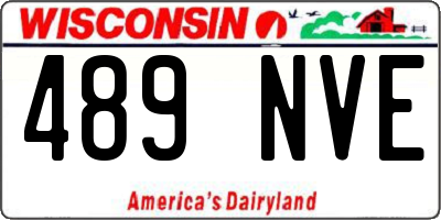 WI license plate 489NVE