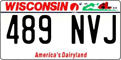 WI license plate 489NVJ