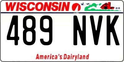 WI license plate 489NVK