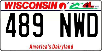 WI license plate 489NWD