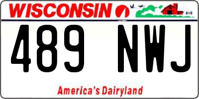 WI license plate 489NWJ