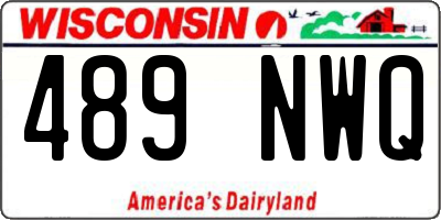 WI license plate 489NWQ