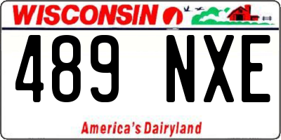 WI license plate 489NXE