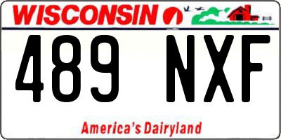 WI license plate 489NXF