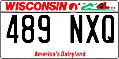 WI license plate 489NXQ