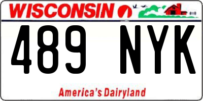 WI license plate 489NYK